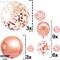 Huge Rose Gold Balloons With Confetti - 36 Inch, Pack of 21 | Rose Gold Confetti Balloons for Rose Gold Party Decorations | Rose Gold Birthday Balloons for Rose Gold Birthday Decorations